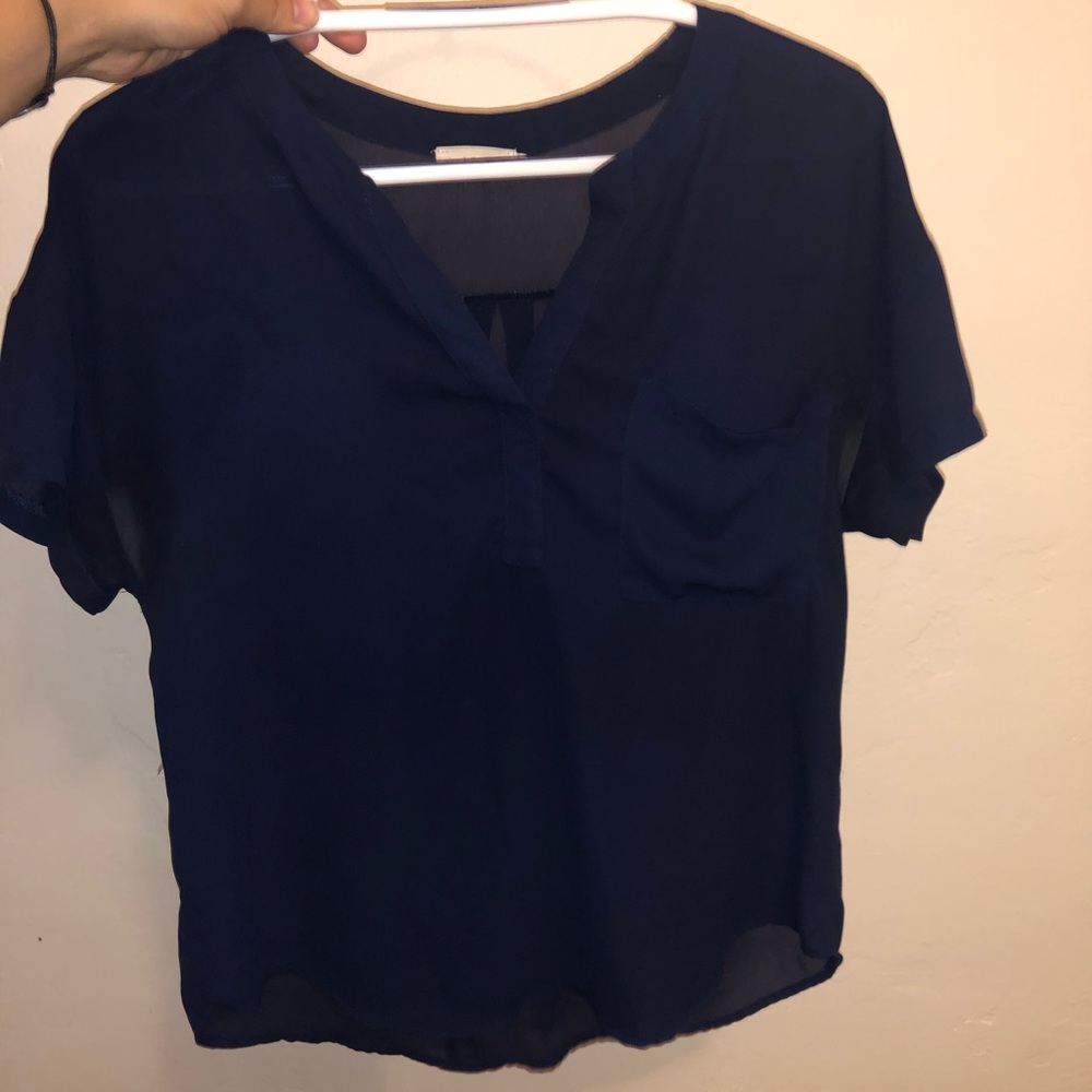 navy blue LUSH top from Urban Outfitters